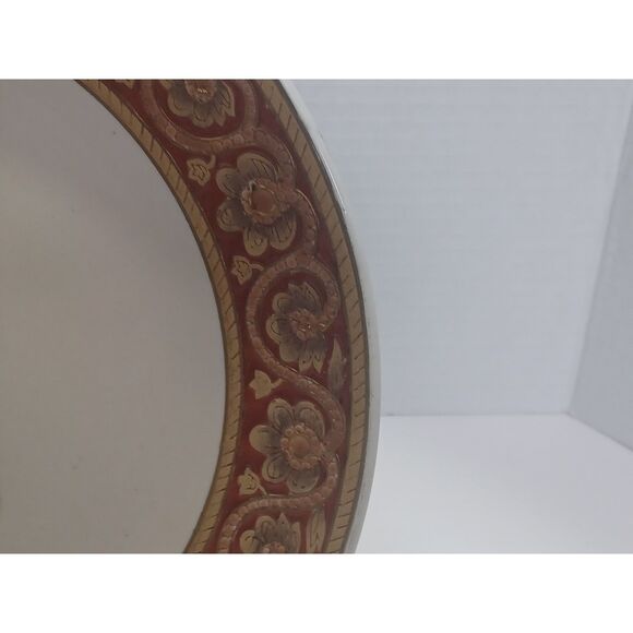 Unusual Plate Chair Motif by Oriental Accent Heavy 10.5" Classic Asian Decor - Picture 7 of 13